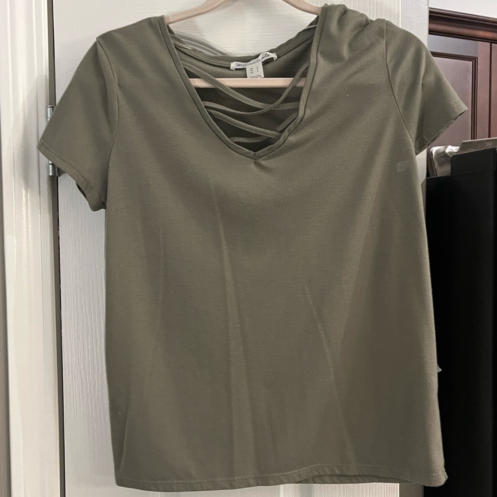 SWS Essentials green shirt